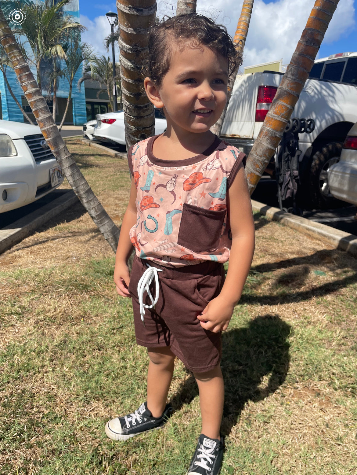 Boys Western 2-peice set Size/ 6-7