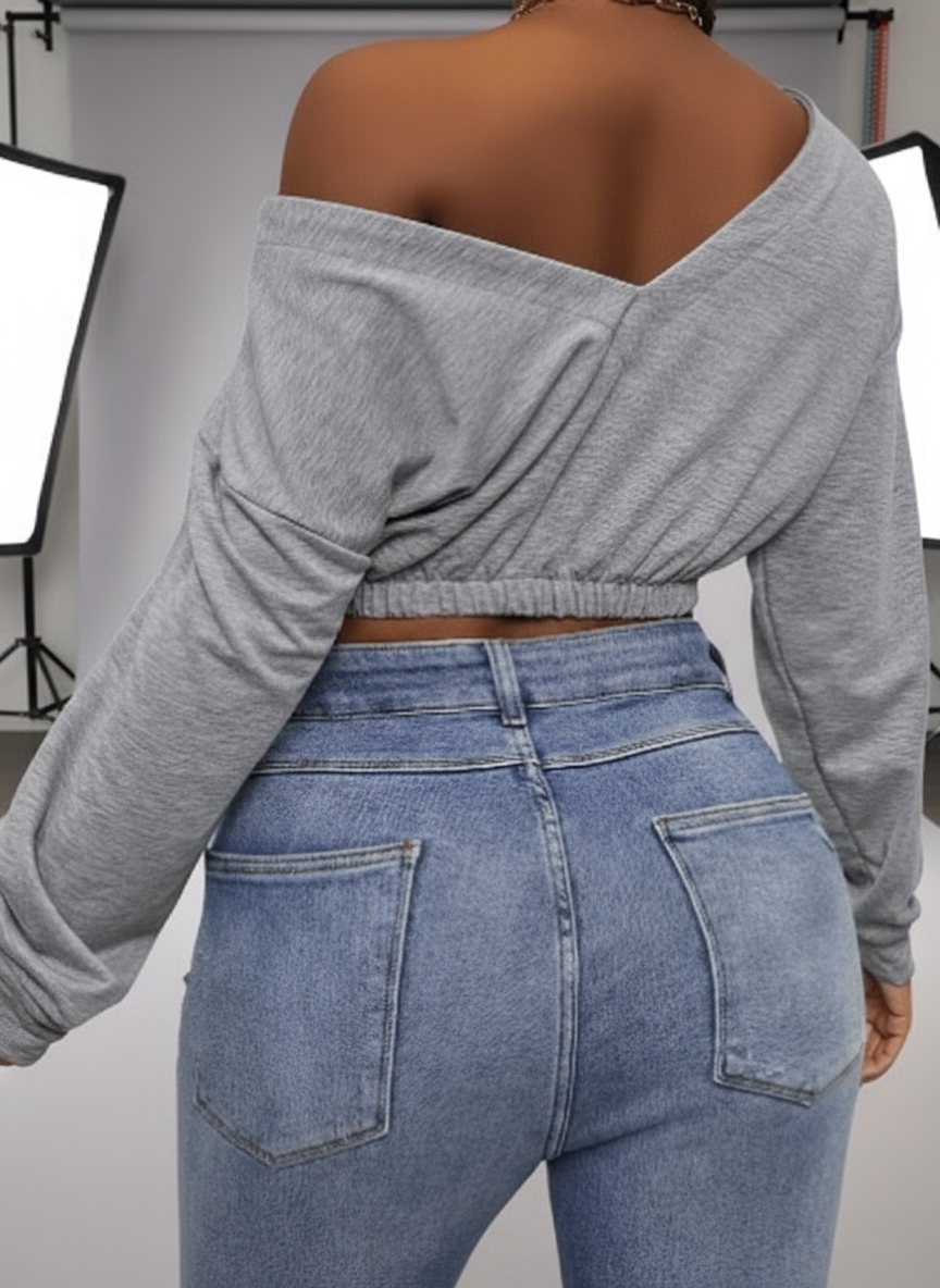 Women's Long Sleeve off the Shoulder Top Size/ XL