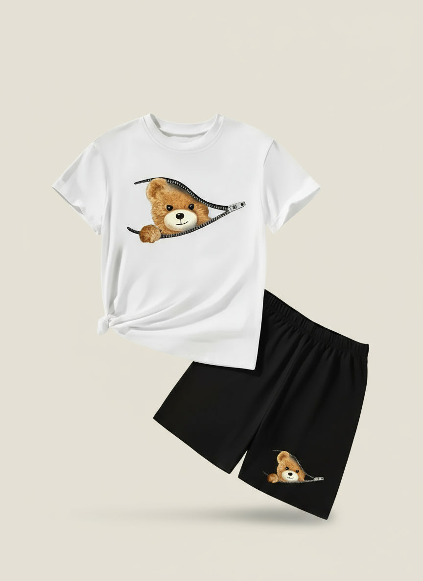 Boys Teddy Zip 2- Piece Set Size8-9