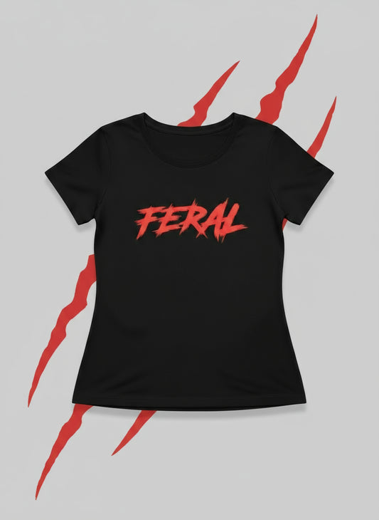 Women's Crewneck FERAL Crop Top Size/ L