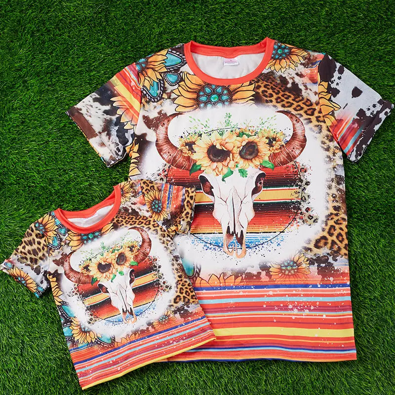 Mommy & Me GIRLS Western Leopard Print Top Size/ 1Y