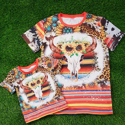 Mommy & Me GIRLS Western Leopard Print Top Size/ 1Y